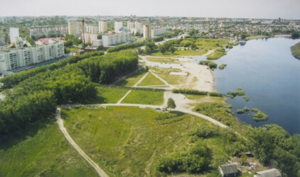 В Заречном парке Тюмени проводится реконструкция